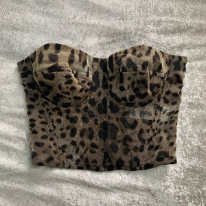 Dolce & Gabbana Cheetah print Corset